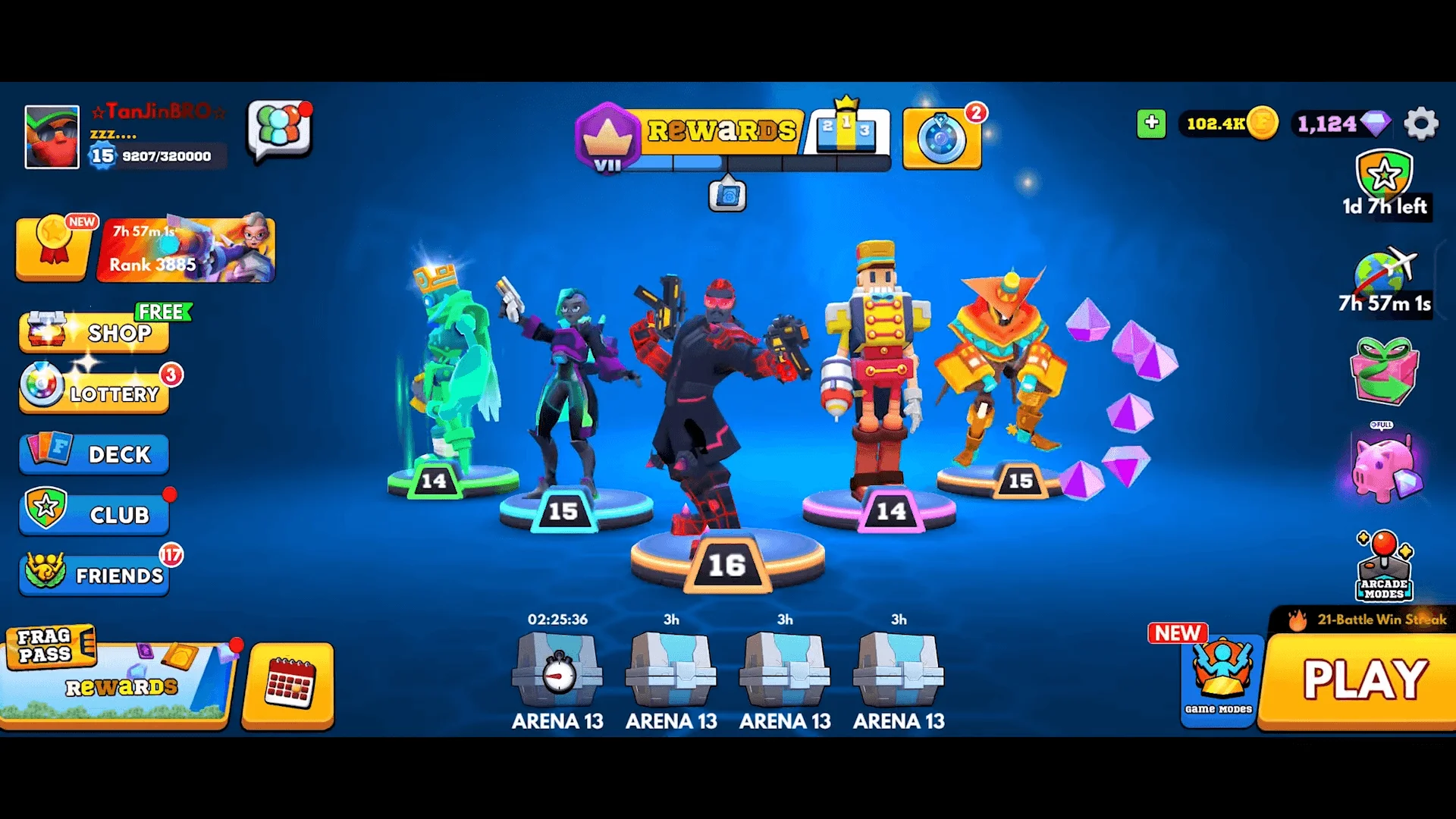 Frag Pro Shooter MOD APK (v4.3.1) Unlimited Unlock All Characters, Menu, Money 18 Frag pro shooter